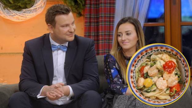 Przepis na makaron z krewetkami od Anny..